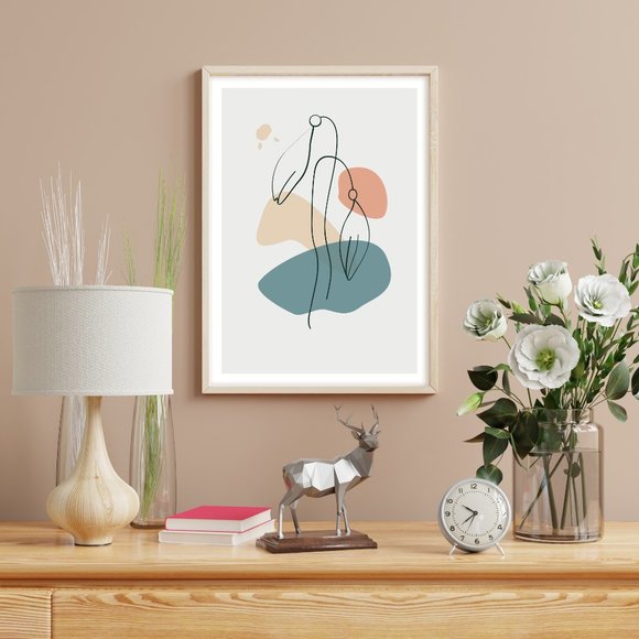 Modern Minimalist Abstract Nature Boho Wall Art Print Home Decor [No Fra… - Picture 3 of 5